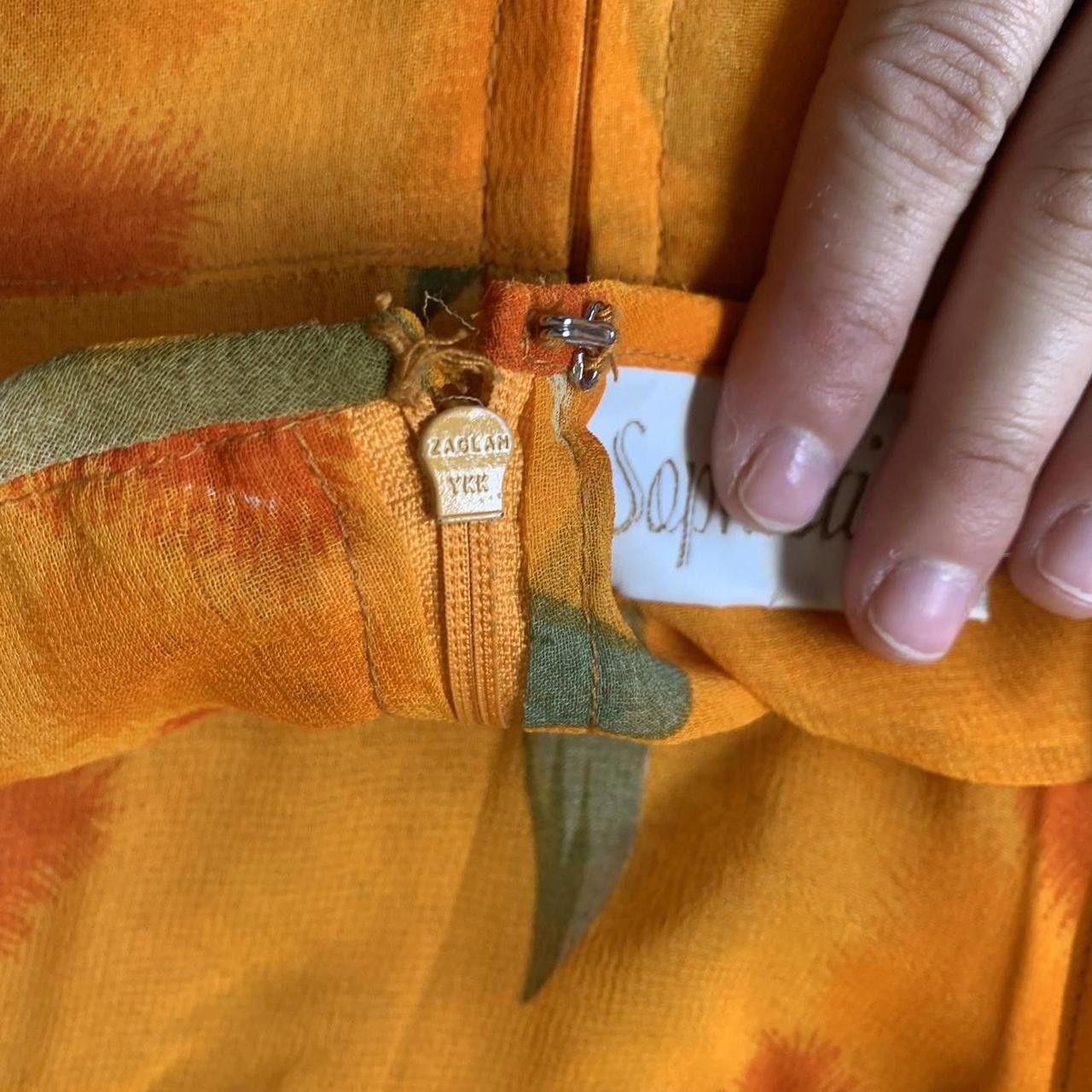 Designer Gorgeous Tangerine Dress Size M / US 6-8 / IT 42-44 - 4 Thumbnail