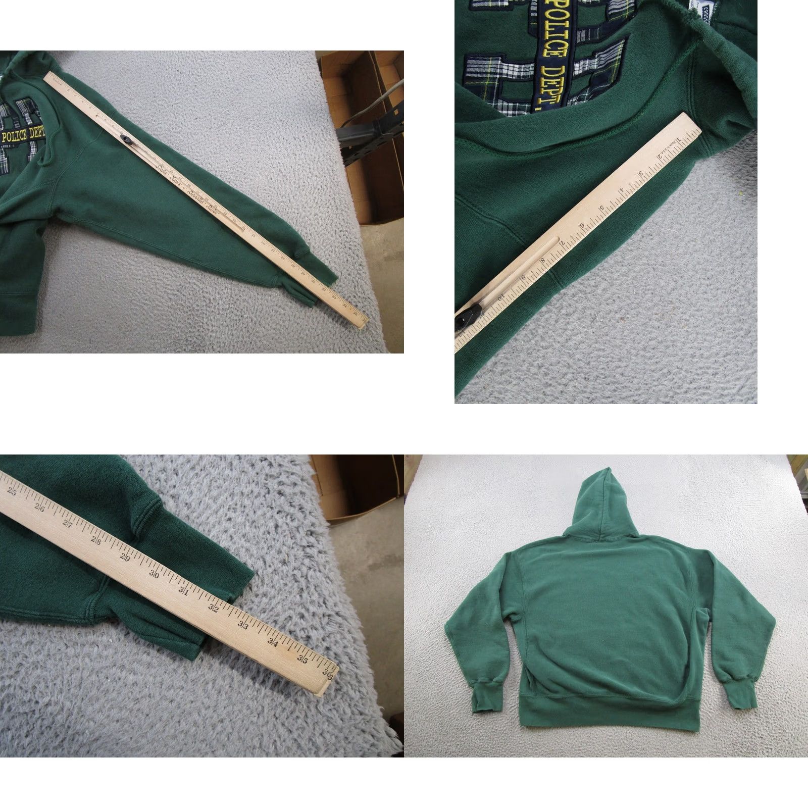 Lee VINTAGE Lee Hoodie Pullover Sports 90s Mens 2XL Green | Hooded Sweatshirt Used All Seasons Winter Fall Spring Size US XXL / EU 58 / 5 - 8 Thumbnail
