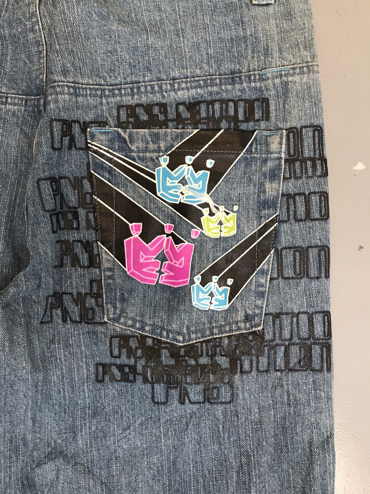 JNCO × Vintage Vintage pnb printed denim Size US 35 - 8 Thumbnail