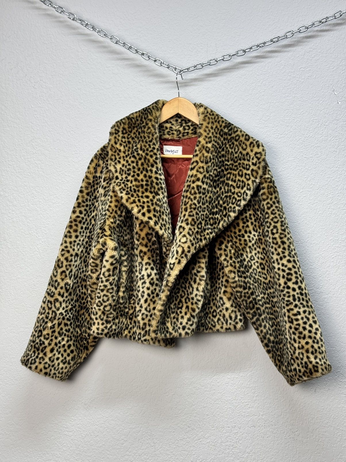 Pre-owned If Six Was Nine X Le Grande Bleu L G B Avant Garde If Six Was Nine Style Fur Leopard Jacket In Brown