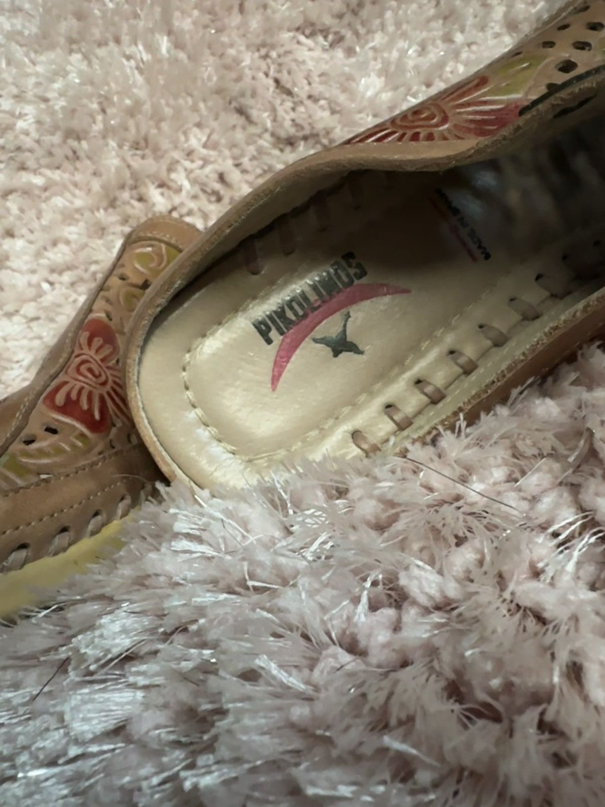 Other PIKOLINOS Leather Embroidered Mules Eco Friendly Clogs Size US 10.5 / IT 40.5 - 5 Thumbnail
