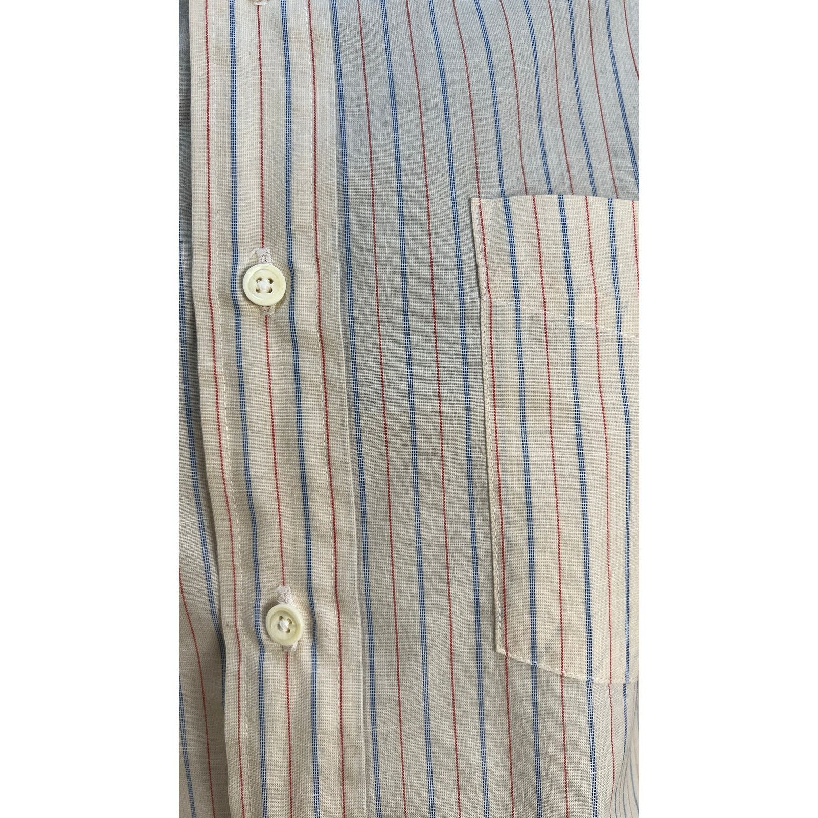 Chaps × Ralph Lauren × Vintage Vintage Ralph Lauren Chaps Button Up Shirt Striped Size US M / EU 48-50 / 2 - 5 Thumbnail
