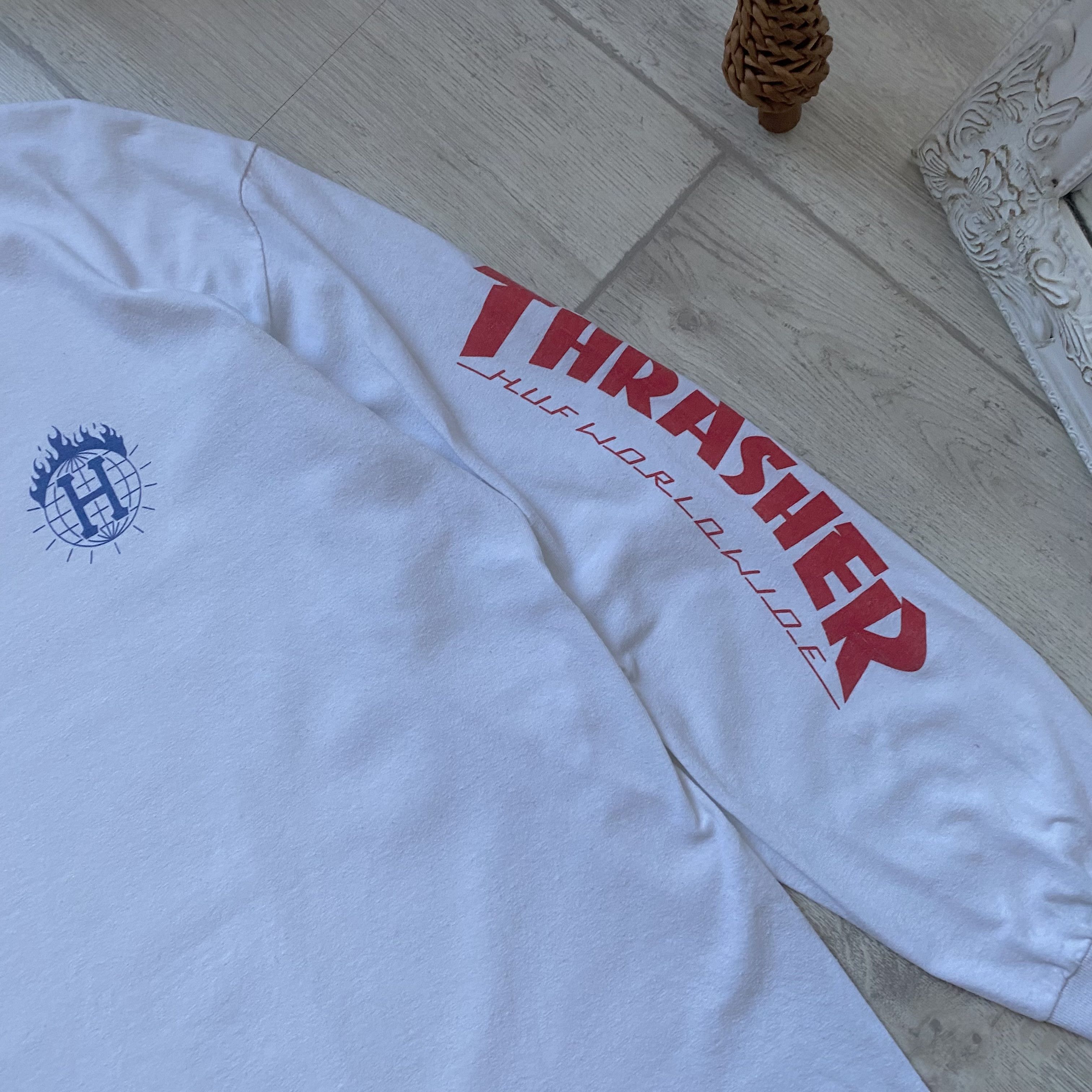 Huf × Thrasher Huf x Thrasher Basic Loogo Longsleeve t-shirt Pullover tee Size US L / EU 52-54 / 3 - 4 Thumbnail