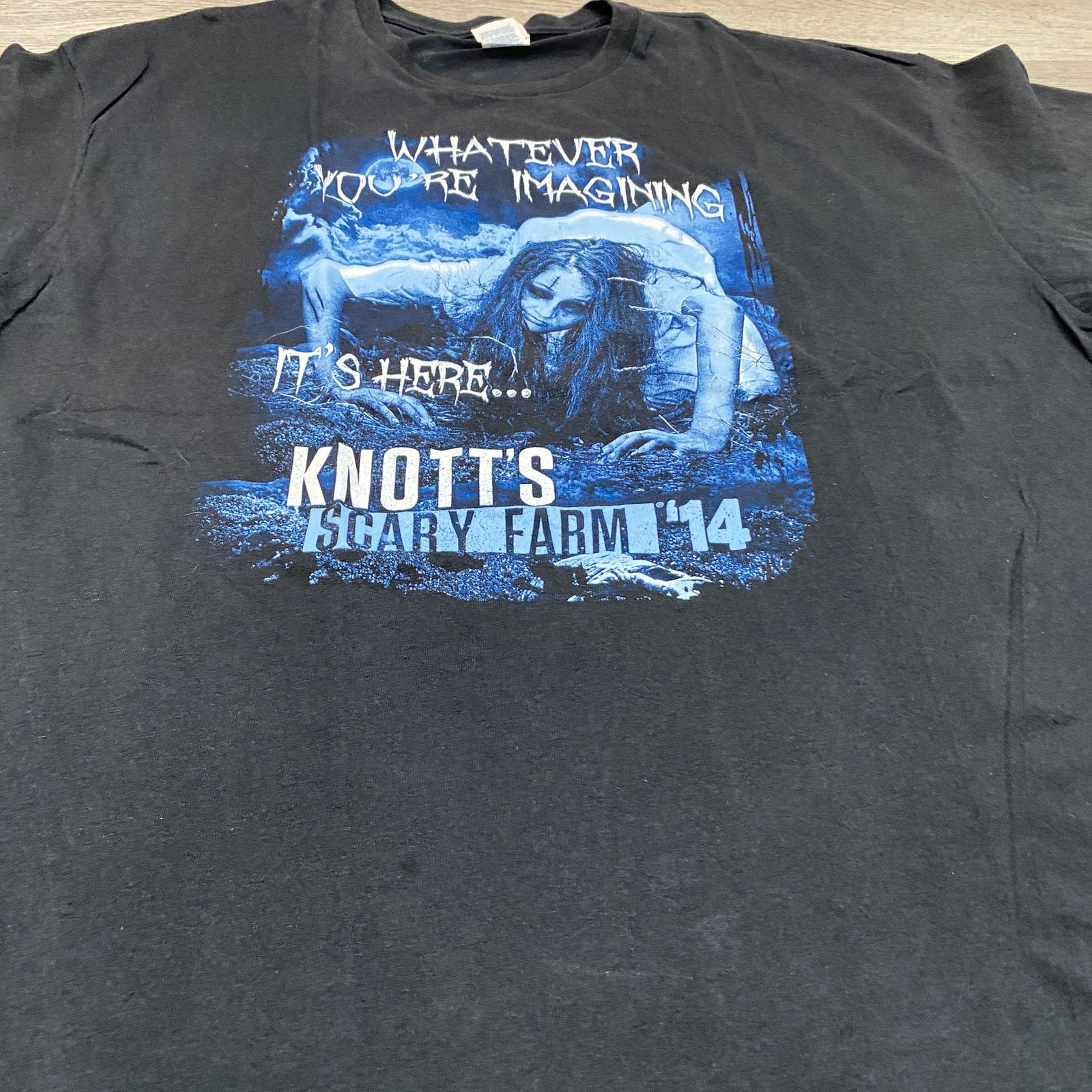 Delta Knotts Scary Farm 2014 Horror Maze T Shirt Men's 3XL Size US XXL / EU 58 / 5 - 8 Thumbnail