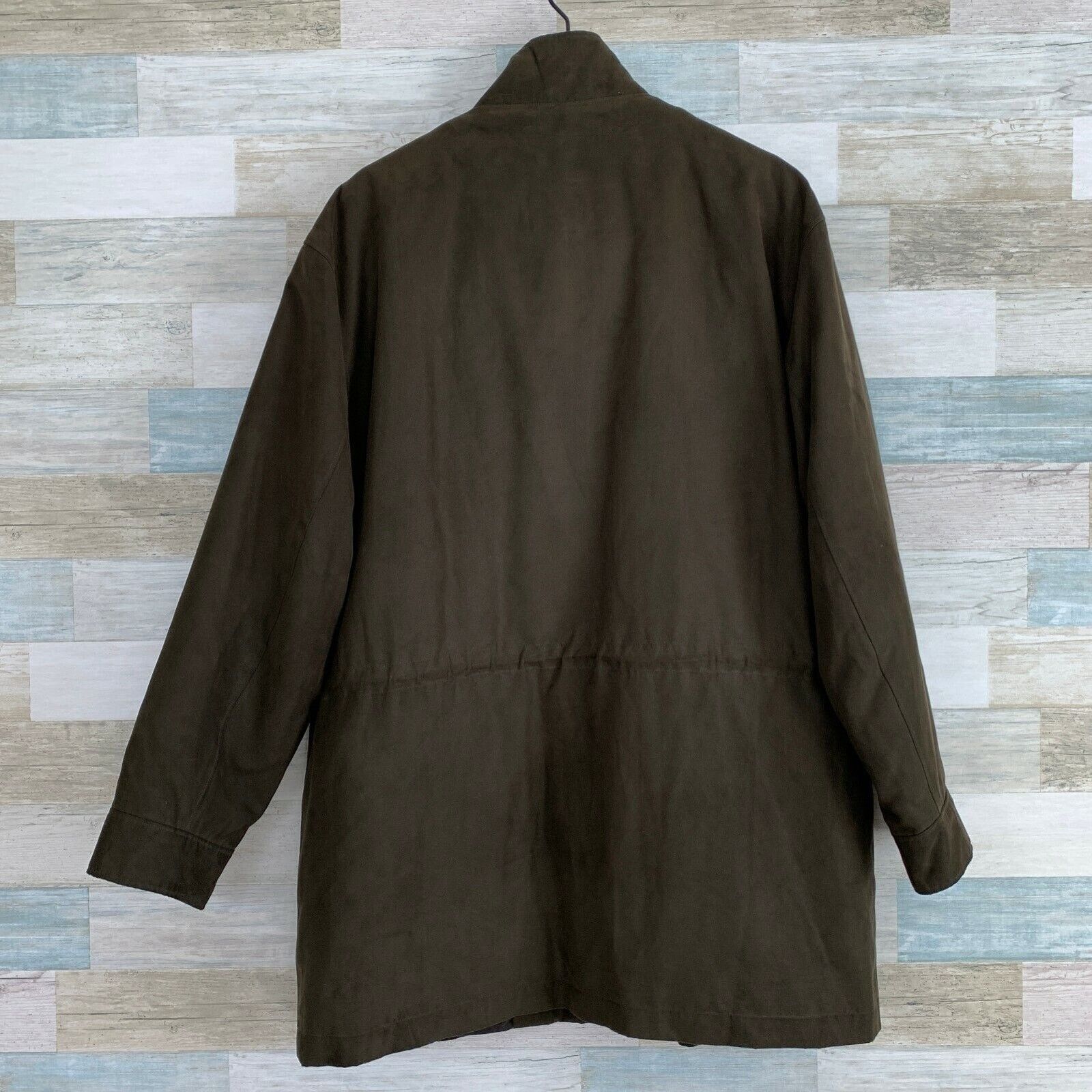 Jos. A. Bank Jos A Bank Flannel Lined Overcoat Brown Faux Suede Mens L Size US L / EU 52-54 / 3 - 4 Thumbnail