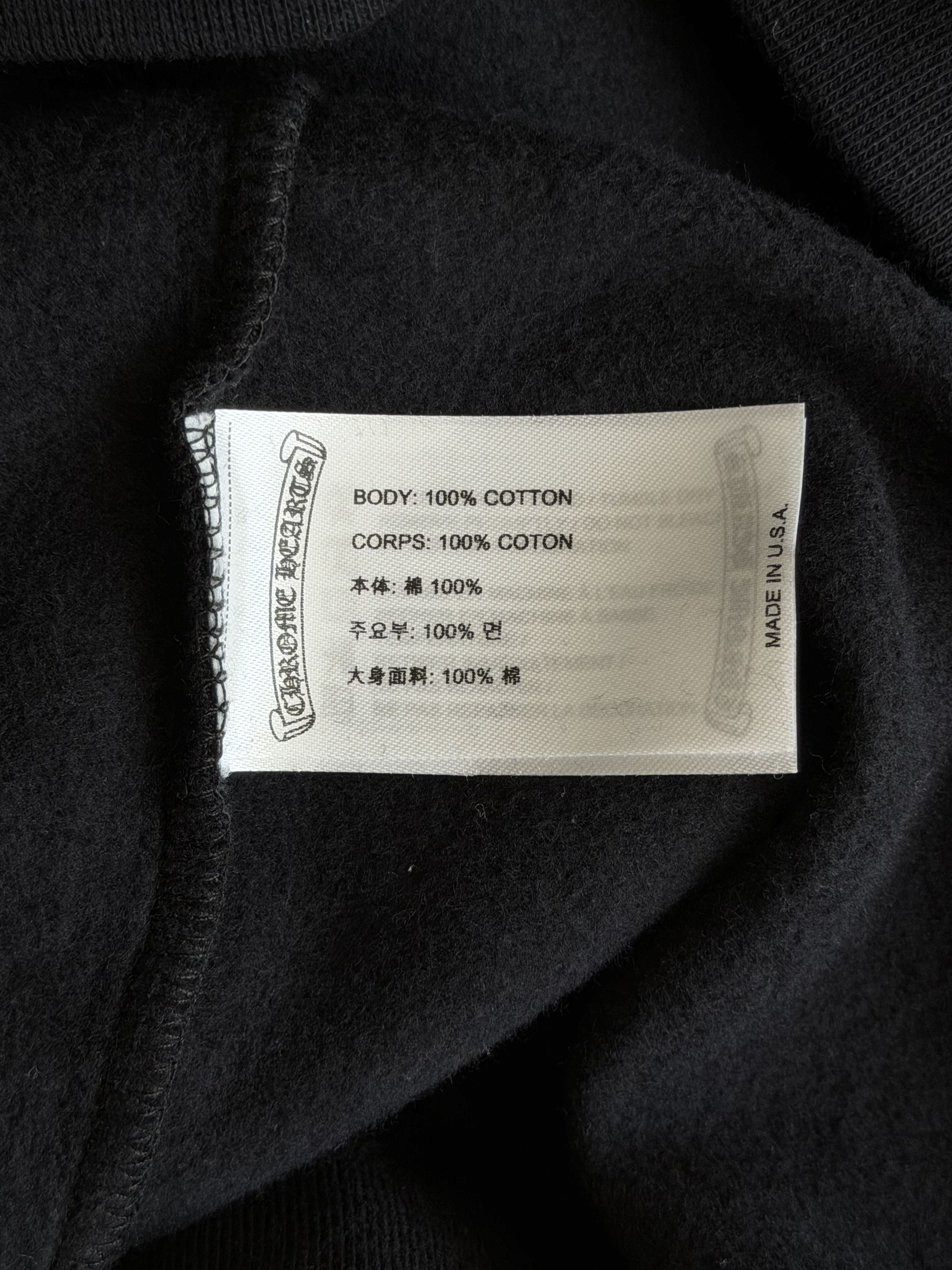 Chrome Hearts Chrome Hearts Black & White Scroll Logo Hoodie Size US M / EU 48-50 / 2 - 4 Thumbnail