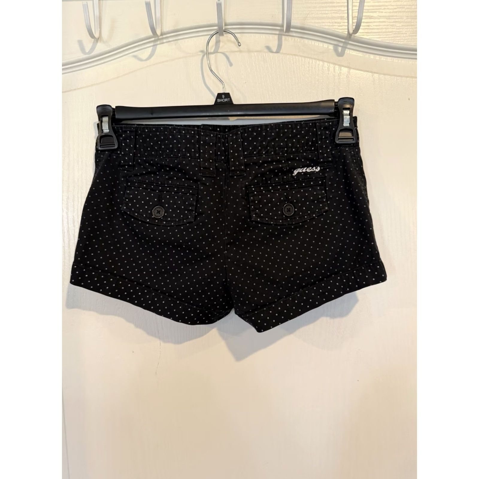 Guess VINTAGE Guess Jeans Women’s Shorts Polka Dot Low Rise 24 Black White Y2K 2000s Womens Size 42" / US 20 - 5 Thumbnail