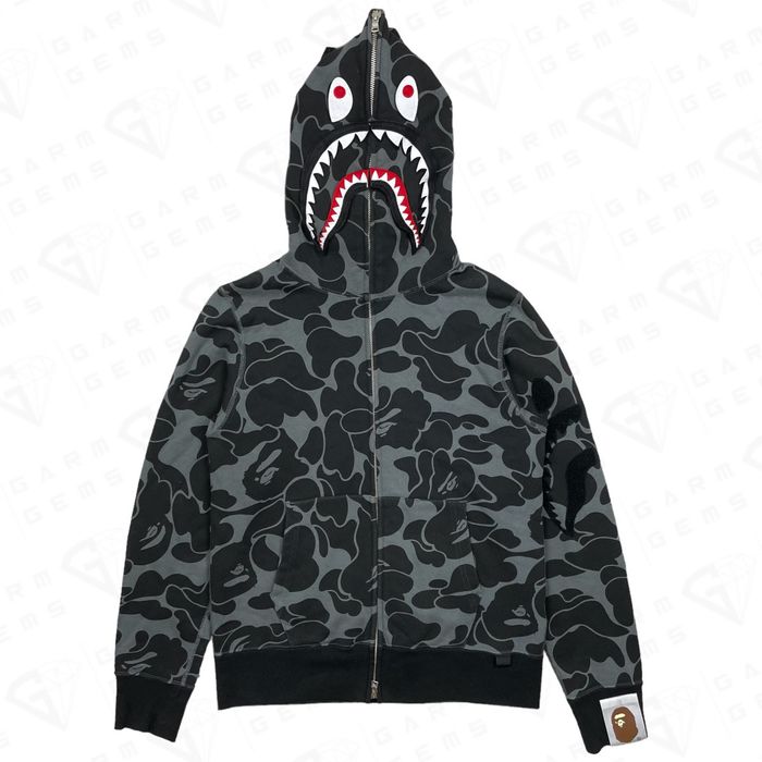 Bape detachable shark online hoodie