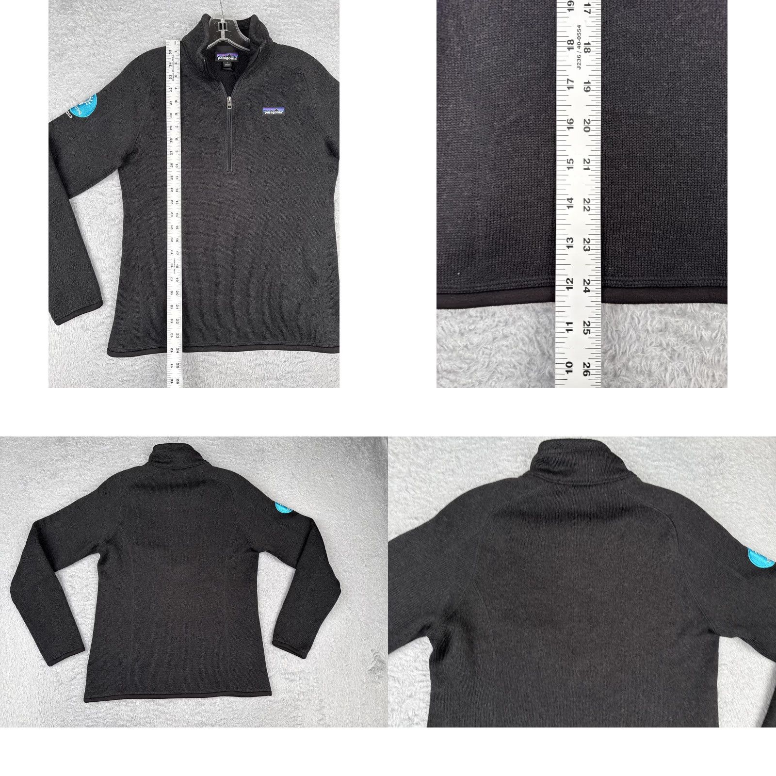 Patagonia Patagonia Sweater Womens Small Black 1/4 Zip Better Sweater Pullover FA21 25618 Size S / US 4 / IT 40 - 9 Thumbnail