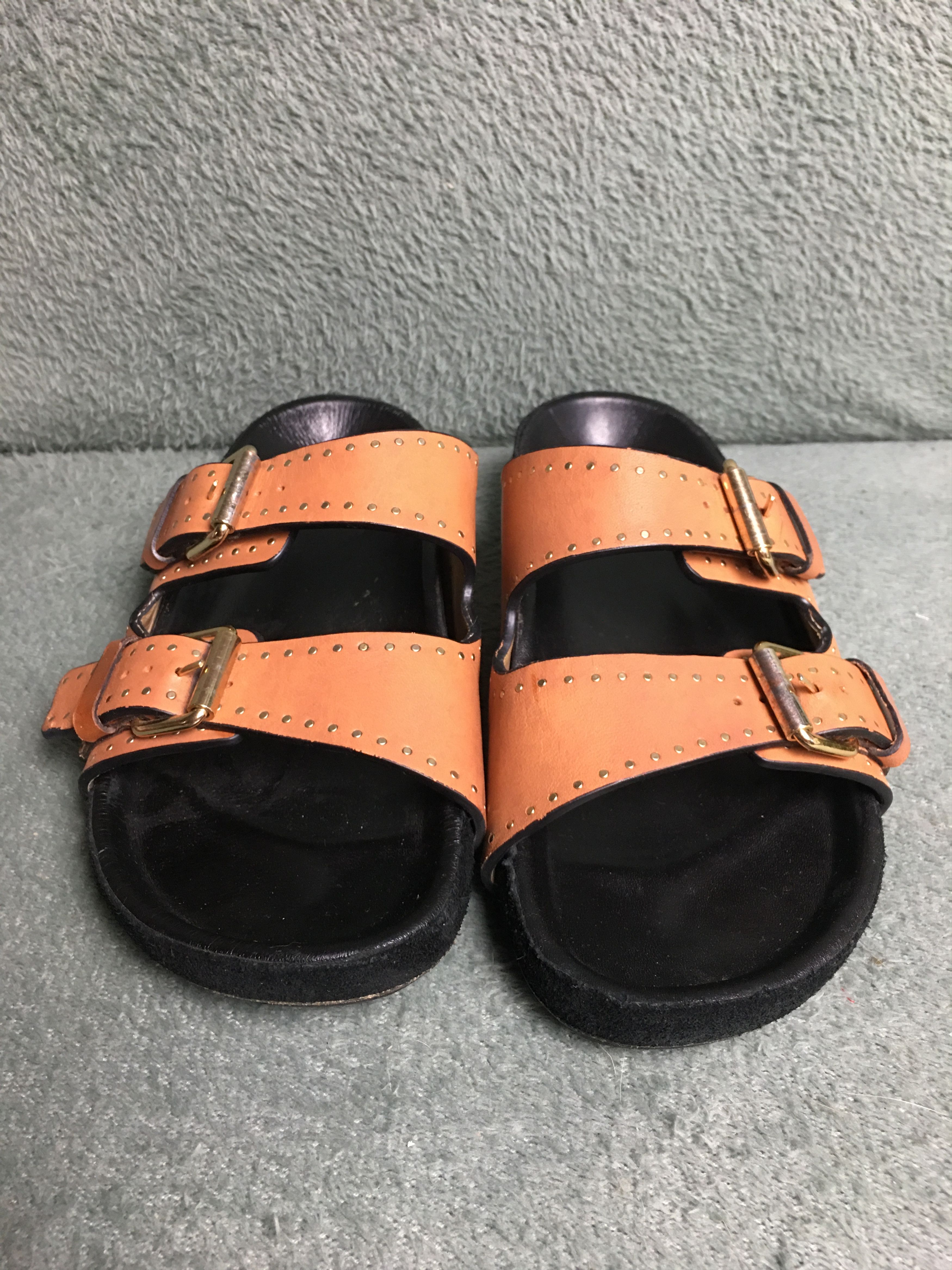 Isabel Marant Isabel Marant LENNYO Open-toed Leather Sandals Size US 8.5 / IT 38.5 - 4 Thumbnail