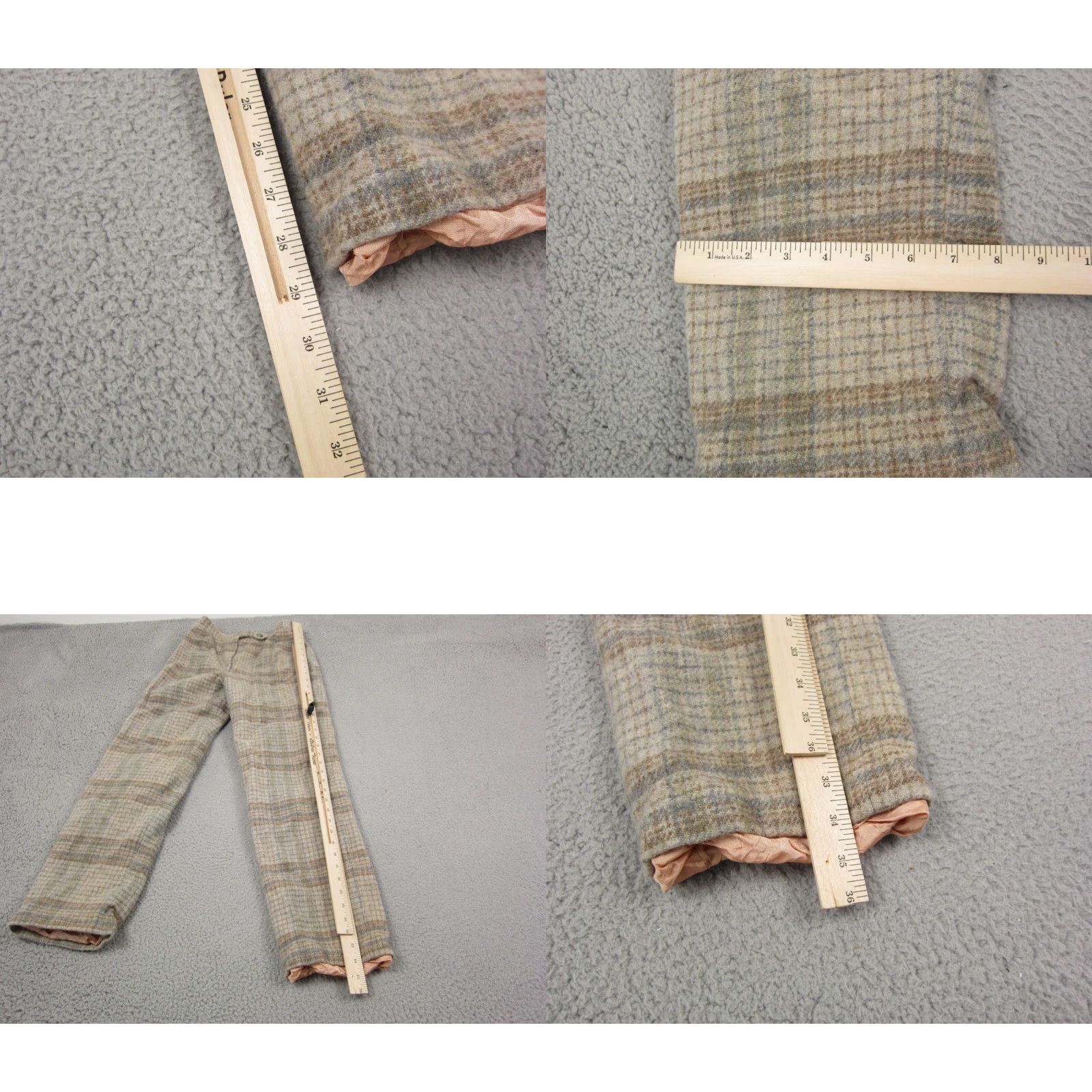 Evan Picone VINTAGE Evan Picone Pants Womens 10 Brown Plaid Wool Dress Straight Size 32" / US 10 / IT 46 - 10 Thumbnail