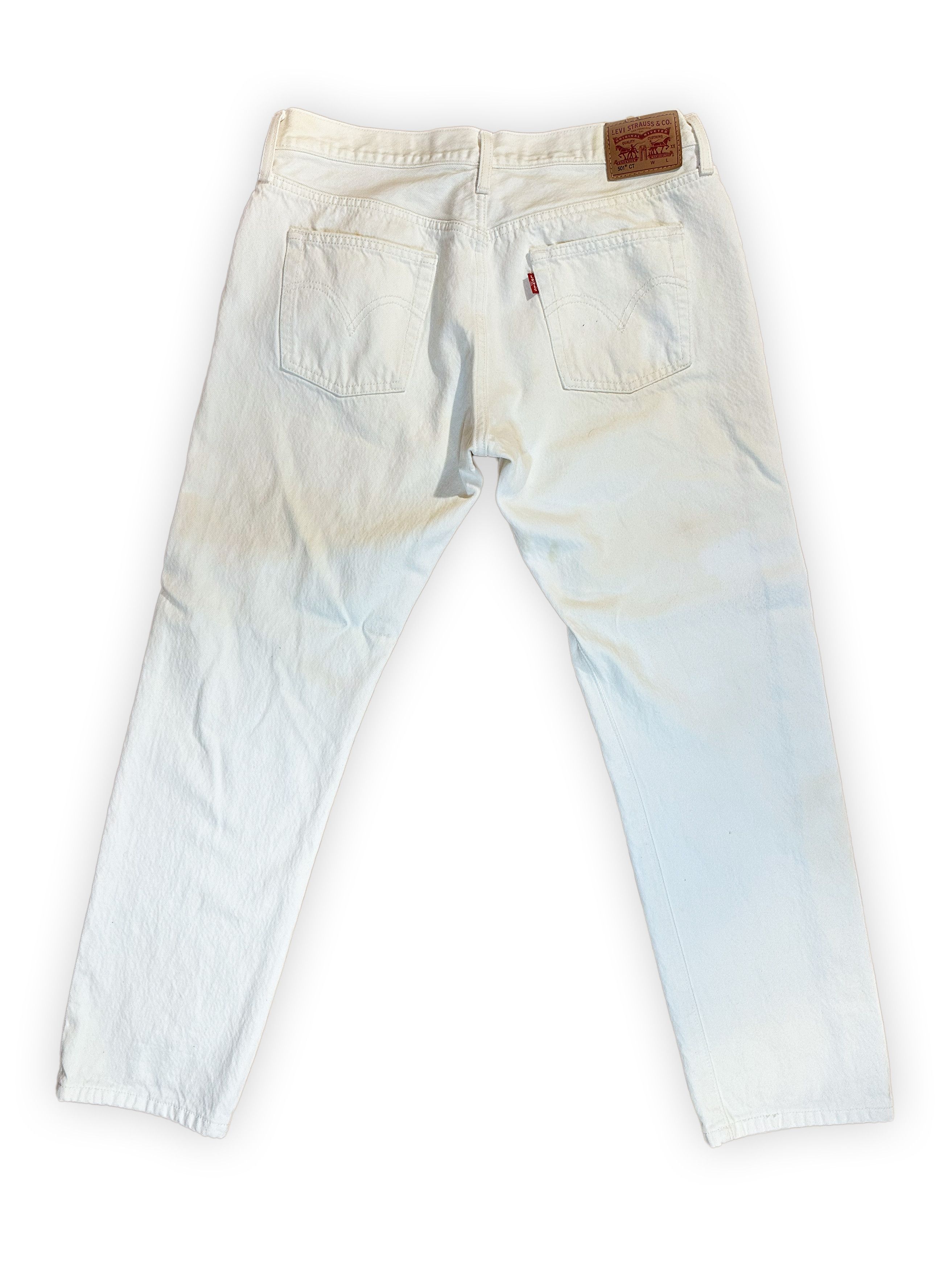 Levi's White Levis Denim Size US 32 / EU 48 - 2 Thumbnail