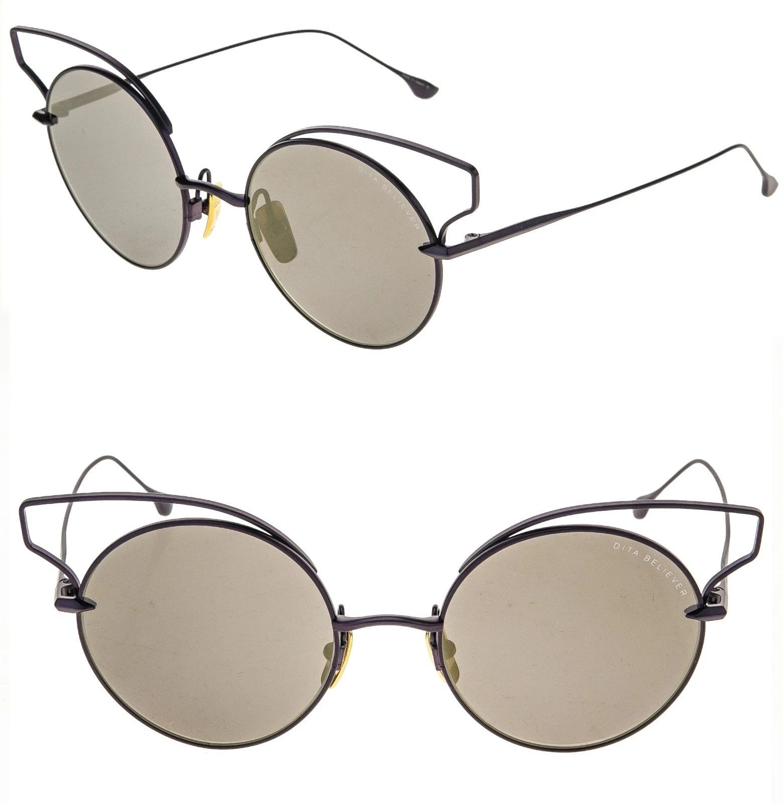 Dita DITA BELIEVER 23008 Round Lilac Purple Mirrored Sunglasses Size ONE SIZE - 1 Thumbnail