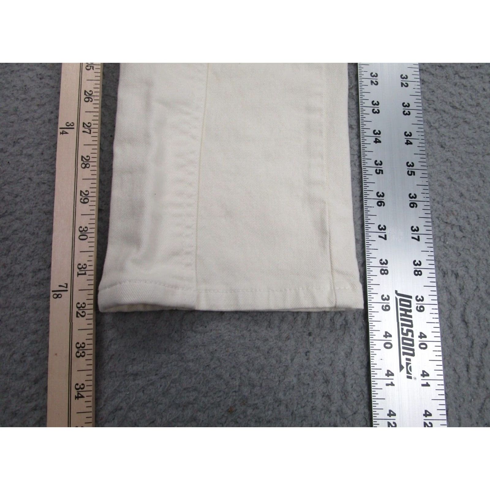 Ralph Lauren VINTAGE Ralph Lauren Black Label Womens Straight Leg Jeans 27 Ivory Low Rise Size 27" / US 4 / IT 40 - 3 Thumbnail