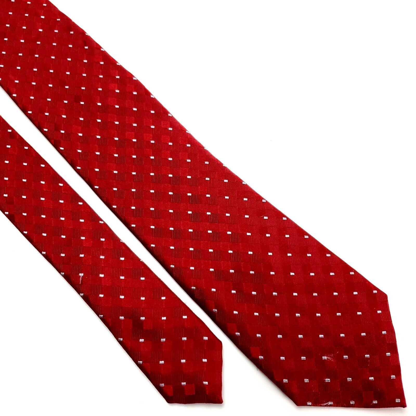 Perry Ellis Perry Ellis Portfolio Silk Tie Woven Skinny Geometric Size ONE SIZE - 1 Thumbnail