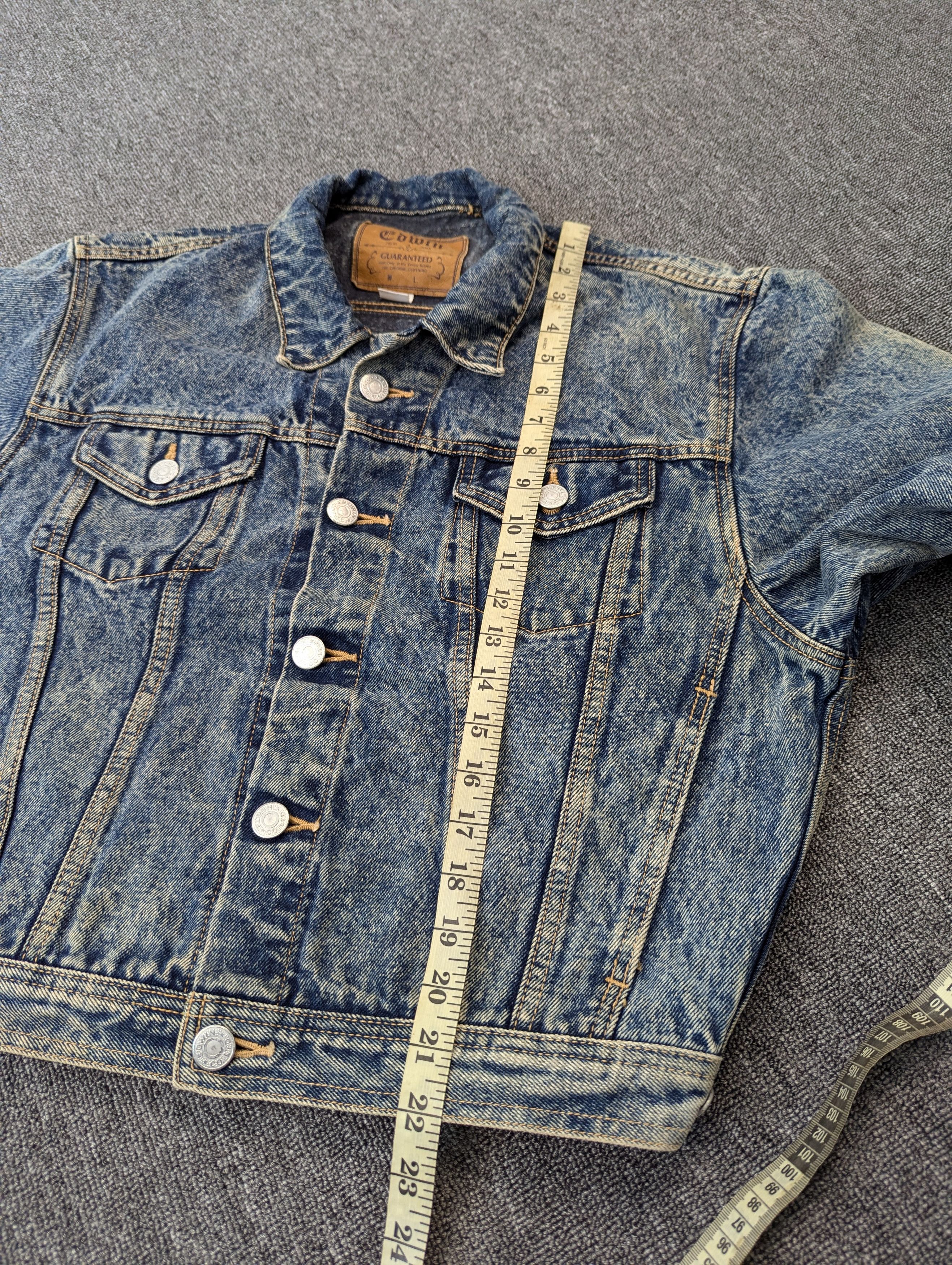 Edwin Vintage Edwin Acid Wash Denim Jacket Size US S / EU 44-46 / 1 - 17 Thumbnail