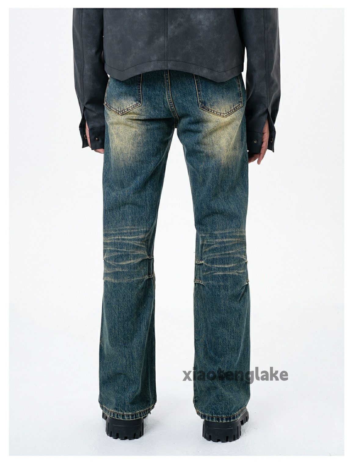 Jean × Vintage washed faded cleanfit yuppie bootcut grunge jeans Size US 32 / EU 48 - 5 Thumbnail