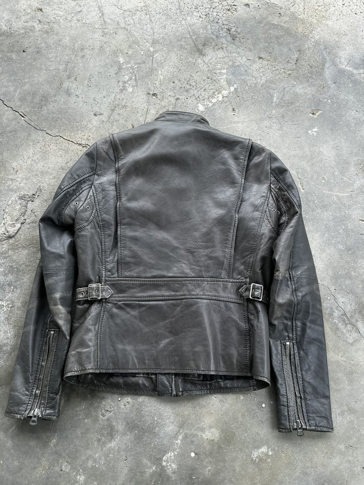 Japanese Brand Another Edition Leather Biker Crop Jacket Size US M / EU 48-50 / 2 - 2 Thumbnail