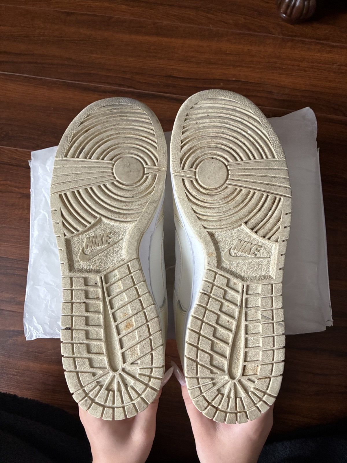 Nike Nike Dunk Low Sail Cream White Sneakers. Size 11 Size US 11 / EU 44 - 5 Thumbnail