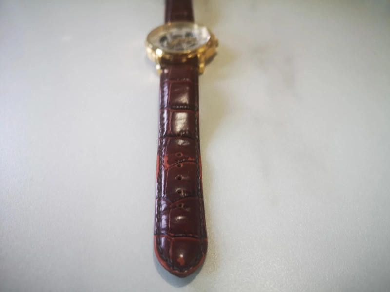 Designer Rotary men's gold dial brown wind movement watch Size ONE SIZE - 5 Thumbnail