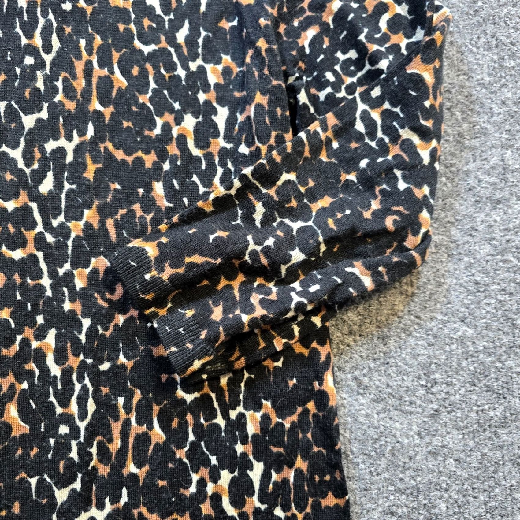 Talbots Talbots Sweater Women PM Black Merino Wool Leopard Long Sleeve Casual Pullover Size M / US 6-8 / IT 42-44 - 4 Thumbnail