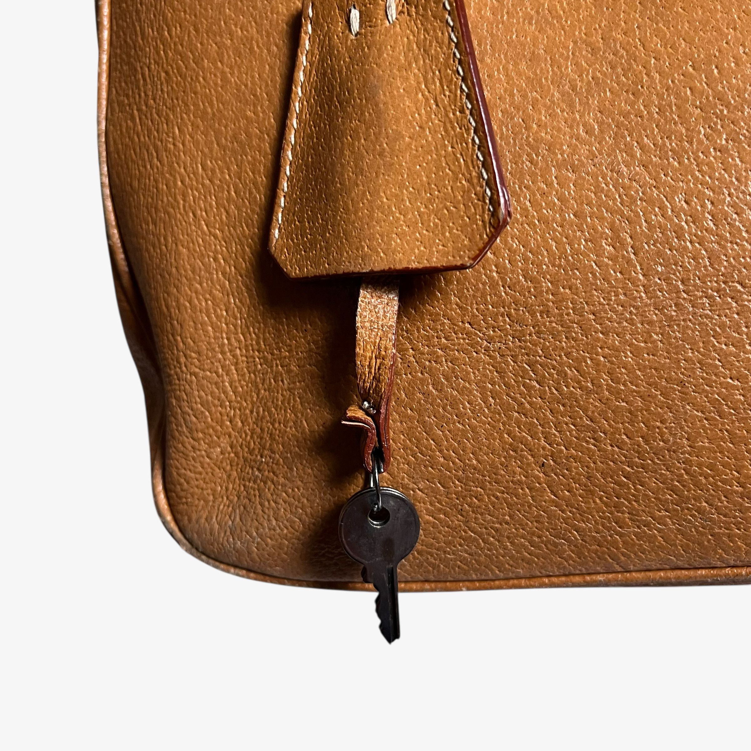 Prada Vintage Y2K Prada Cinghiale Leather Bauletto Shoulder Bag Size ONE SIZE - 9 Thumbnail