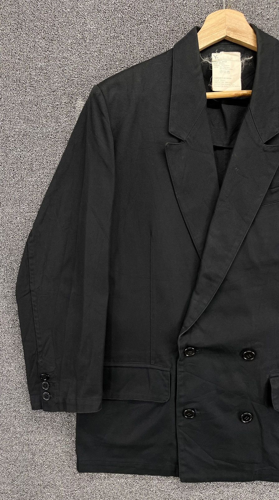 Yohji Yamamoto Vintage 90s Yohji Yamamoto Rare Double Breasted Coat Jacket Size US M / EU 48-50 / 2 - 3 Thumbnail