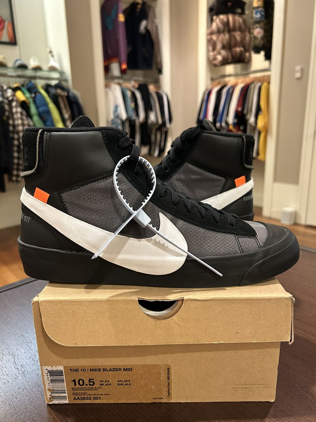 Nike × Off-White Nike Blazer Mid Off-White Grim Reaper Size US 10.5 / EU 43-44 - 2 Thumbnail