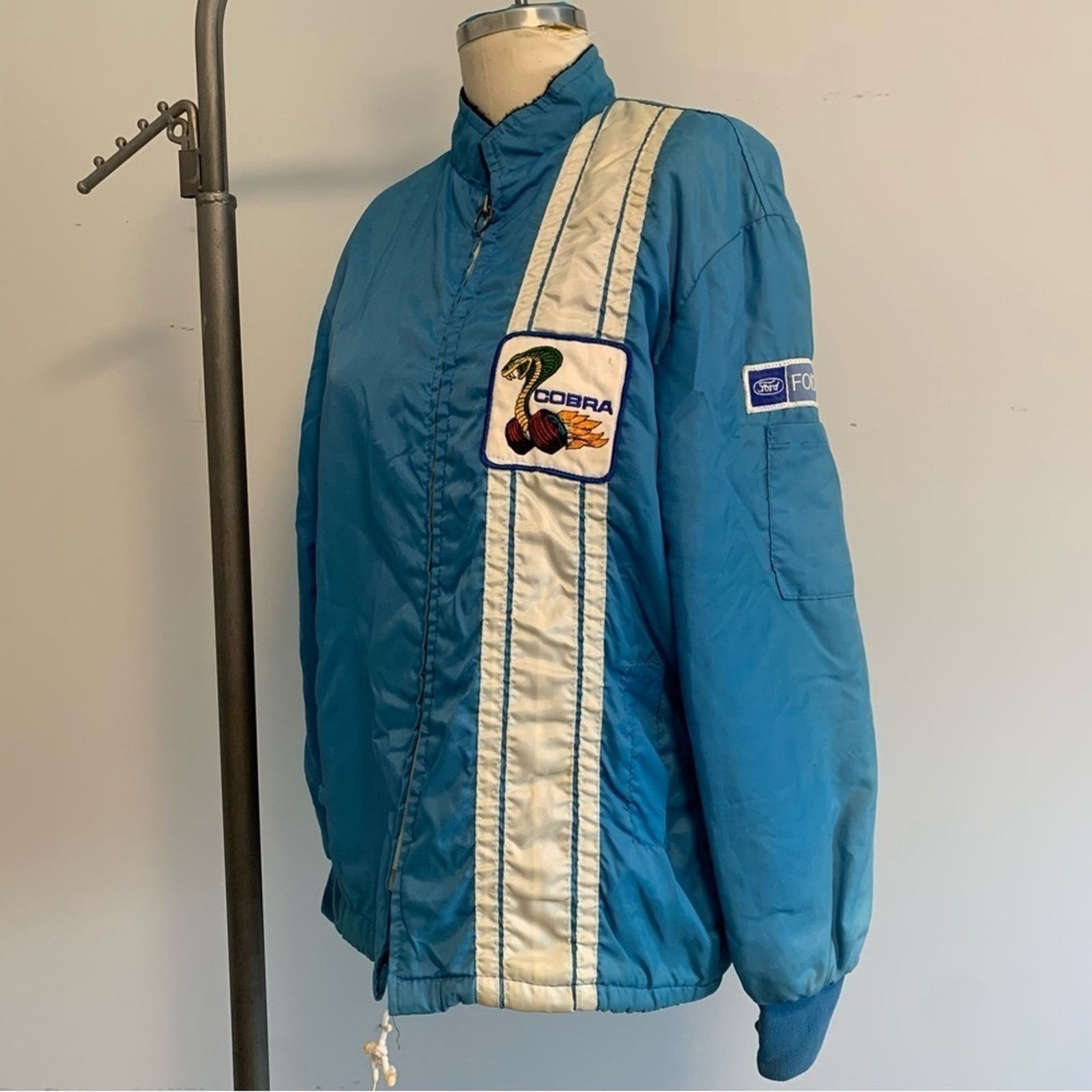 Other Indy 500 Cobra Jacket Blue White Racing Jacket Men’s Unisex Size US L / EU 52-54 / 3 - 2 Thumbnail
