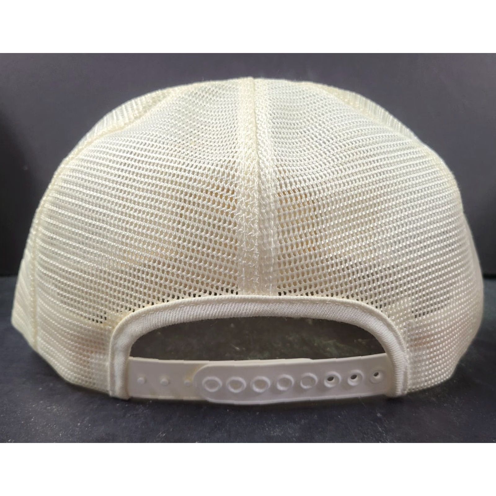 Vintage VINTAGE K-Products USA MADE Lynks Seeds Farm Patch Trucker Hat/Cap Oak Leaves White Adjustable Men Hats USA Farming 90s Concert Event Theme Mens Size ONE SIZE - 5 Thumbnail
