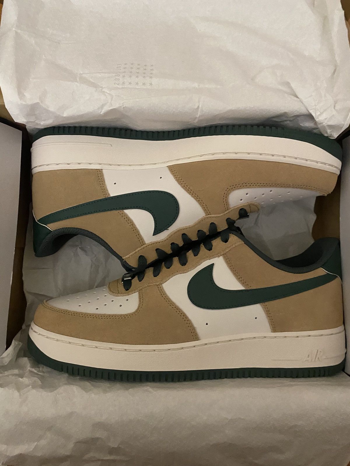 Nike Nike Air Force 1 07 LV8 Rattan Phantom Fir Size US 13 / EU 46 - 1 Thumbnail