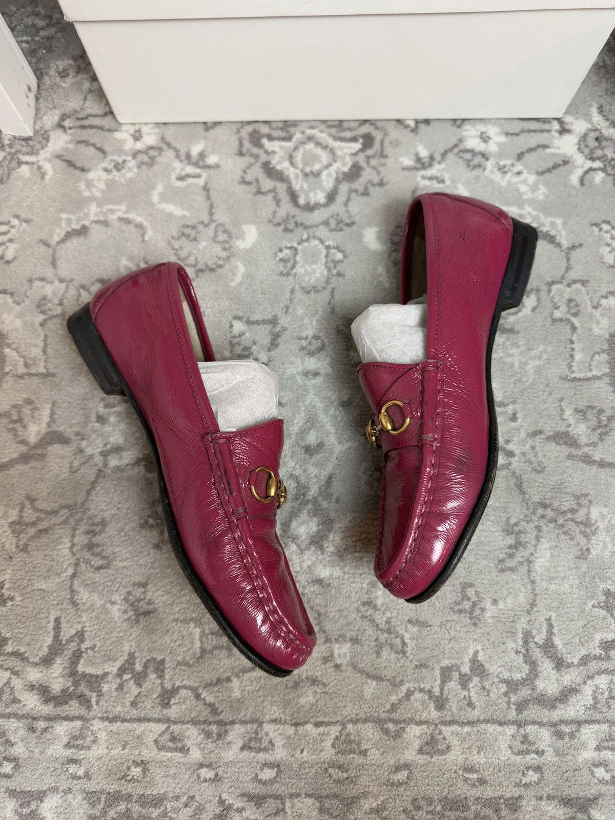 Designer × Gucci × Vintage Vintage 90s Gucci leather loafers flats shoes US7 luxury y2k Size US 7 / IT 37 - 6 Thumbnail