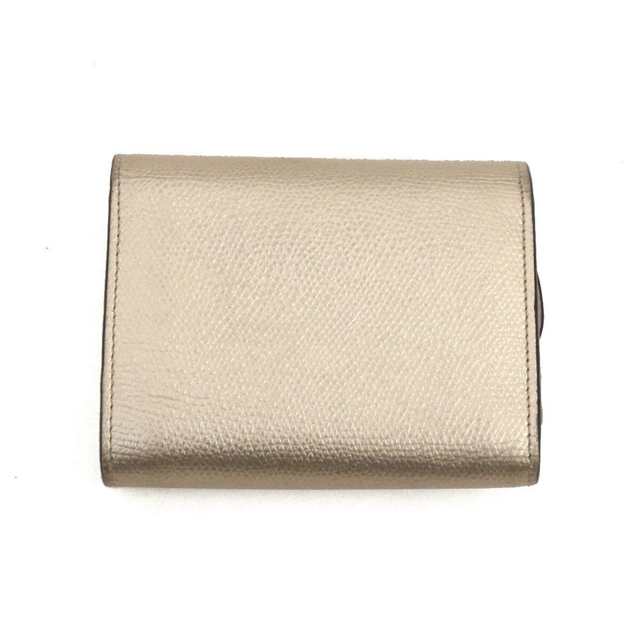 Dior Christian Dior Metallic Gold Grained Calfskin Saddle Lotus W Size ONE SIZE - 2 Thumbnail