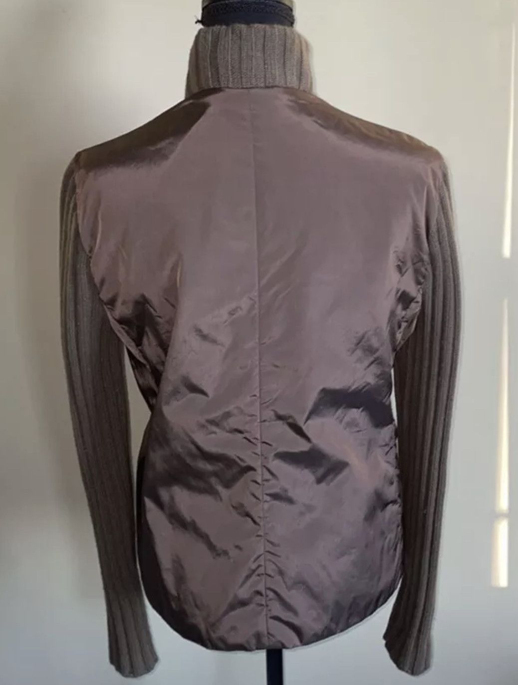 Akris Akris Punto Zip-Up Lightweight Jacket w/Rib Knit Sleeves Size L / US 10 / IT 46 - 4 Thumbnail