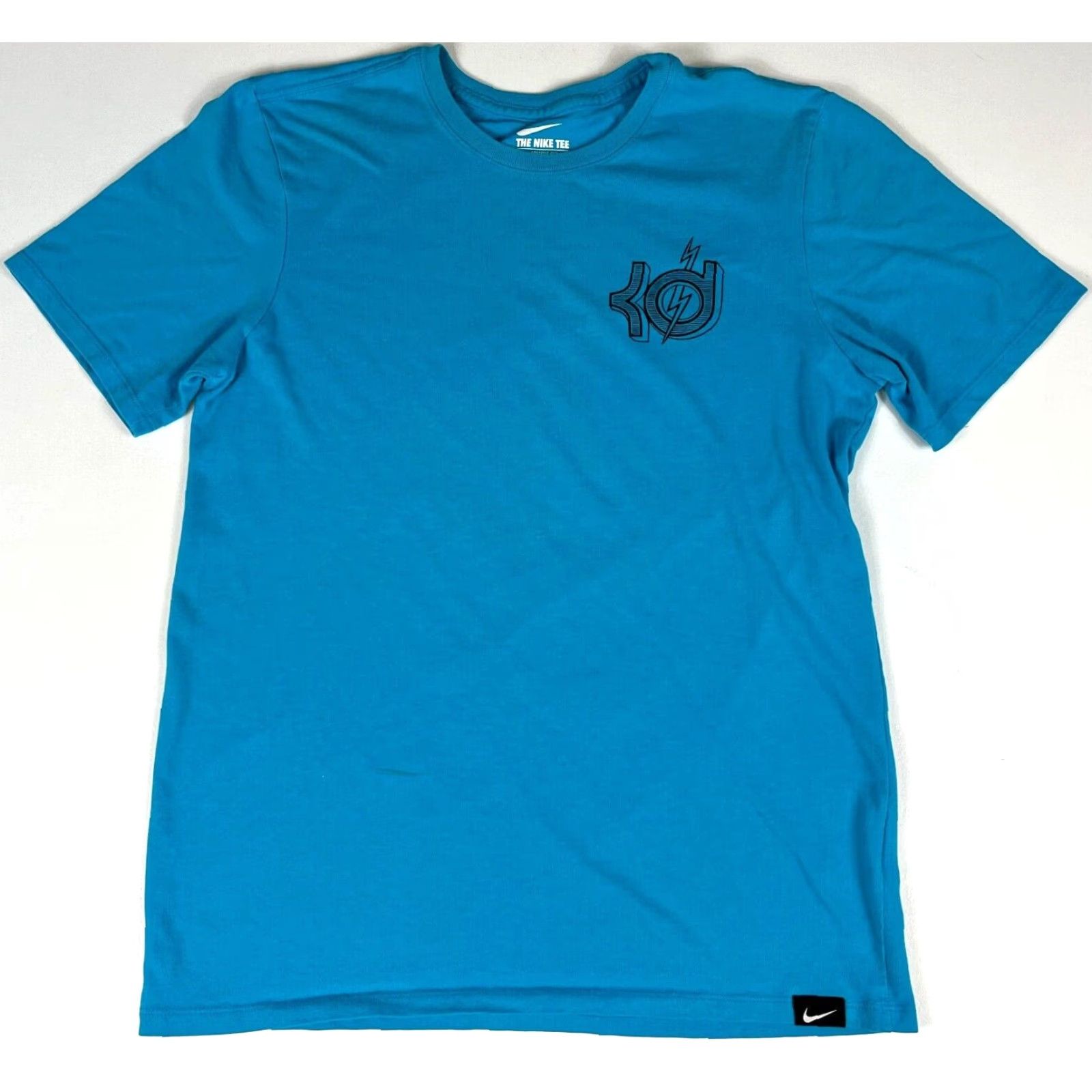 Nike Nike KD Kevin Durant 'Easy Money' T-Shirt Men's M Blue Nike Dri-FIT Short Sleeve Crew Neck Double-Sided 2015 Sports Graphic Print Logo Variety Size US M / EU 48-50 / 2 - 2 Thumbnail
