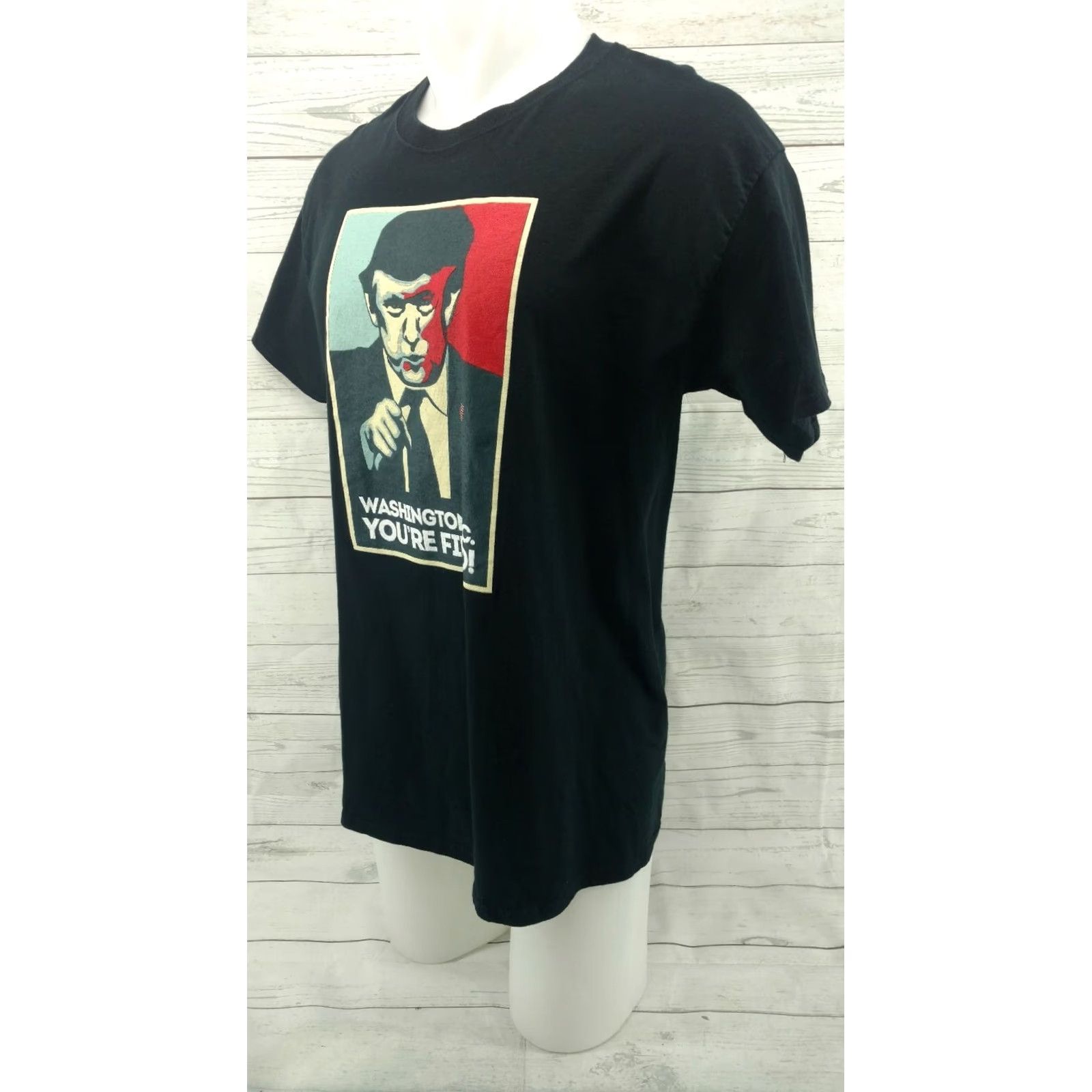 Gildan Donald Trump Men's Gildan T Shirt Large Black You’re Youre Fired 100% Cotton Short Sleeve Classic Fit Shirt Mens Size US L / EU 52-54 / 3 - 3 Thumbnail
