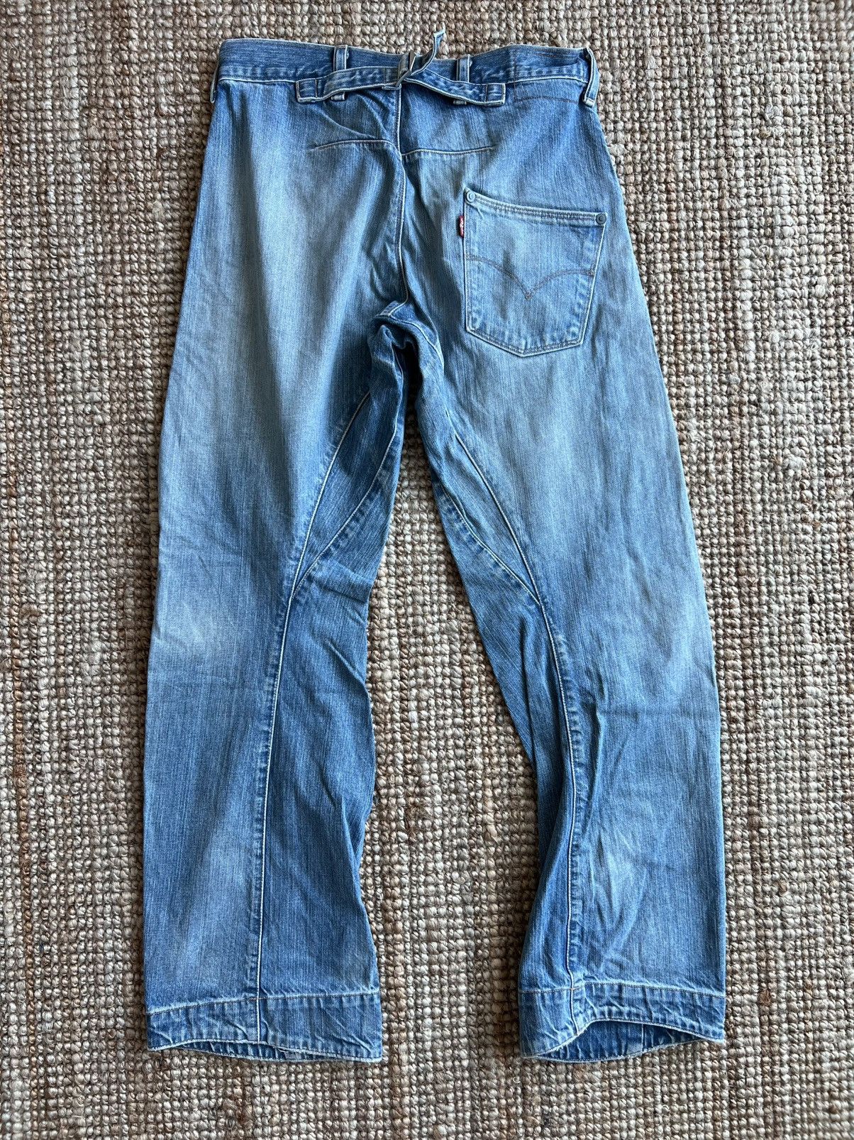 Levi's Levis Engineered Jeans Buckle Back Tag W29 Actual 31x31.5 Size US 34 / EU 50 - 4 Thumbnail