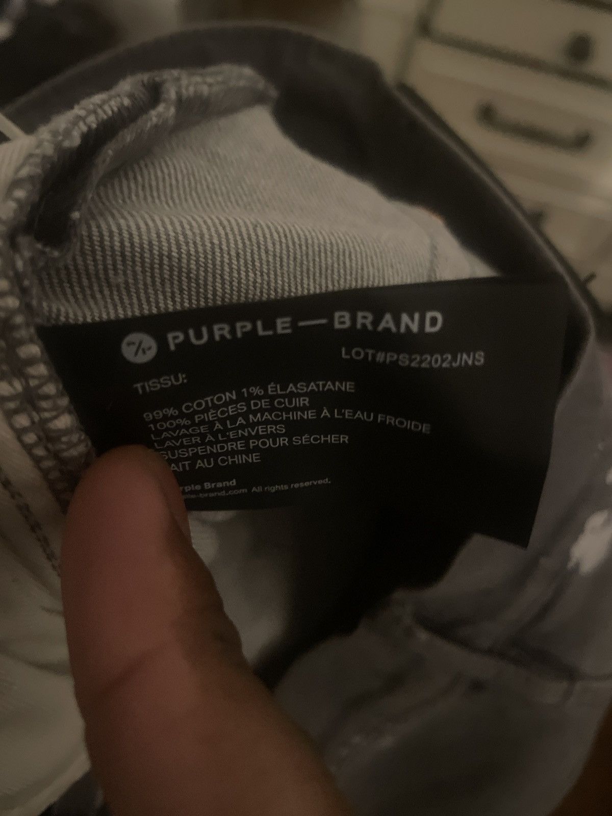 Purple Brand purple brand grey distressed jeans with paint Size US 30 / EU 46 - 4 Thumbnail