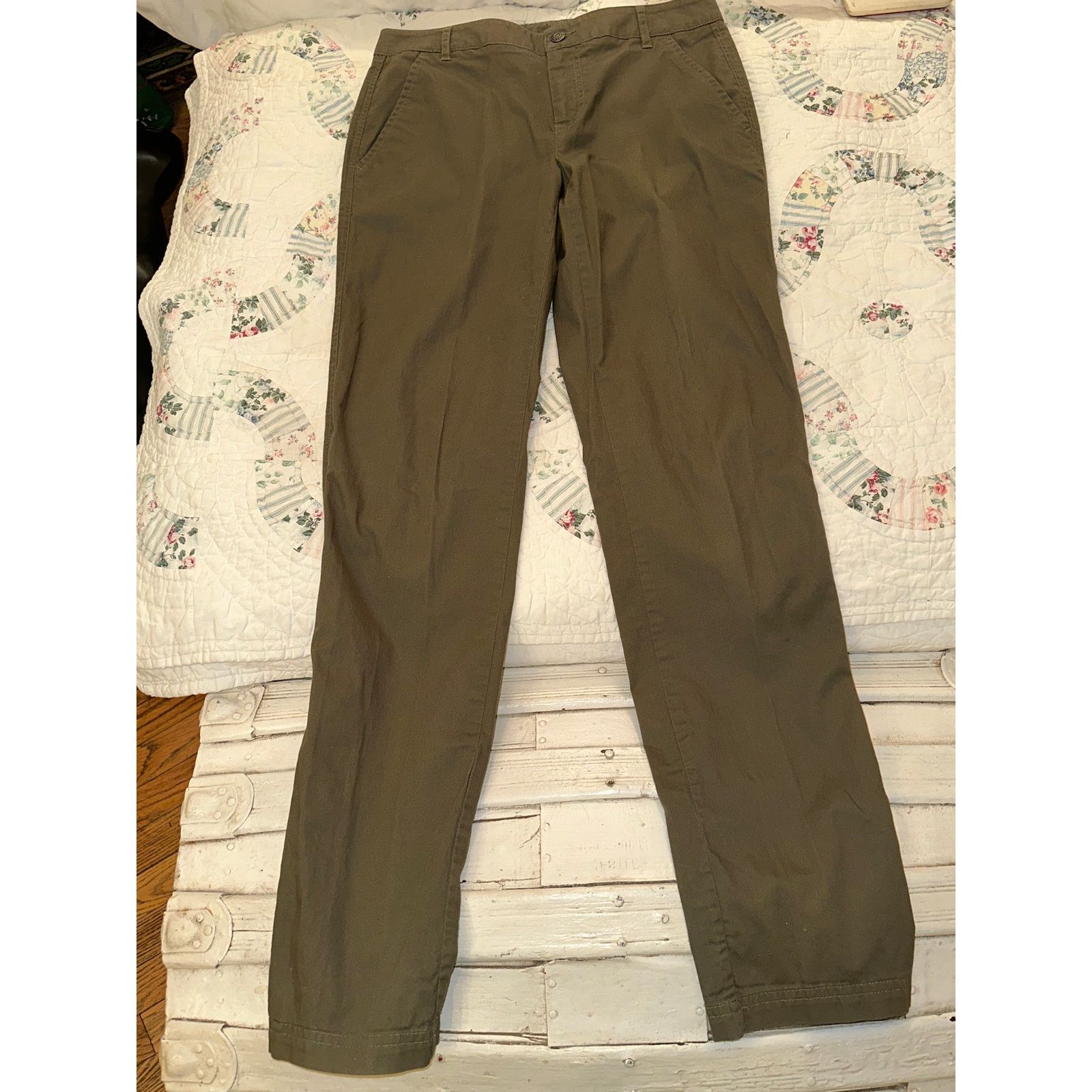 Pendleton PENDLETON CLASSIC OLIVE KHAKIS COTTON PANTS 4 Size 27" / US 4 / IT 40 - 6 Thumbnail