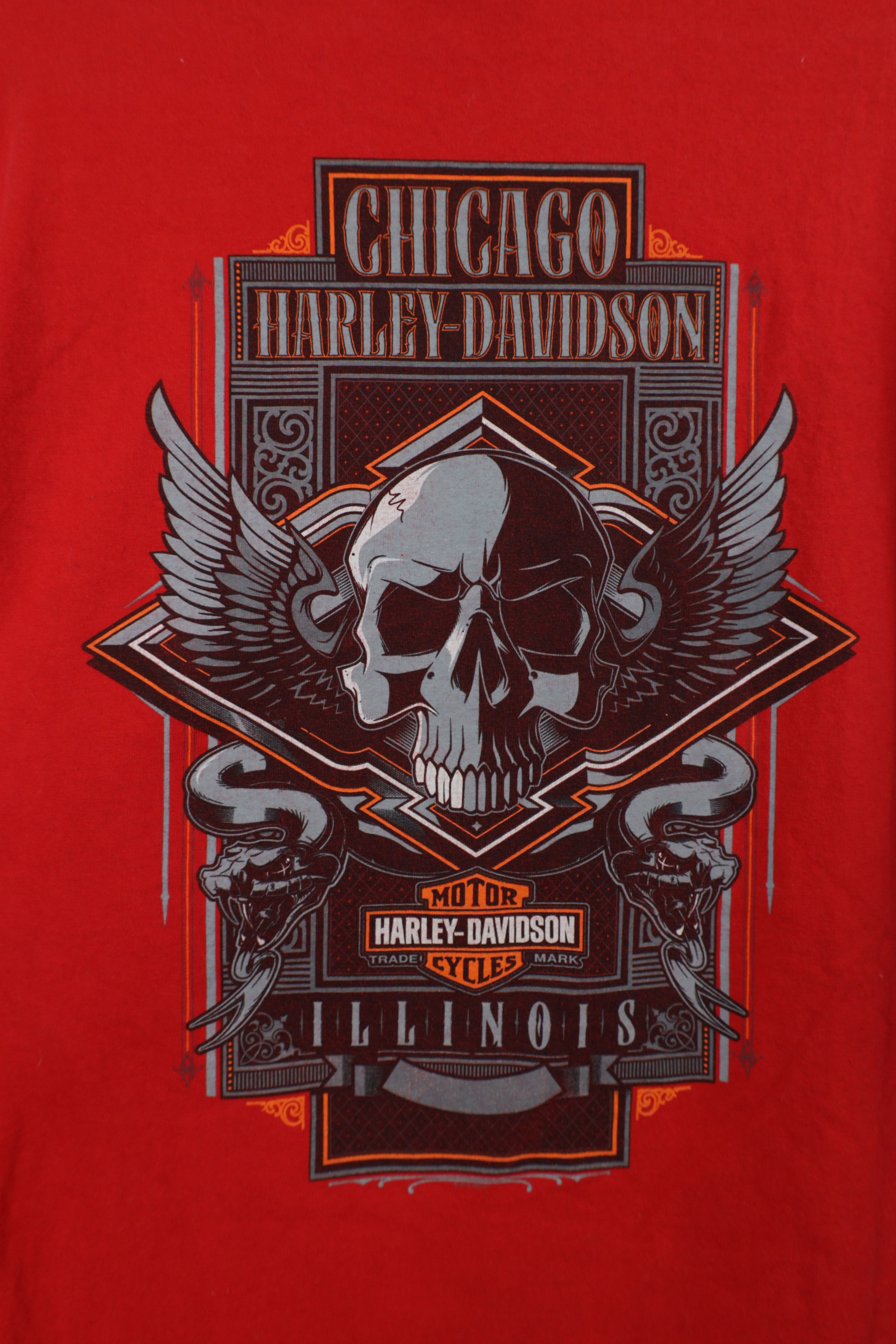 Harley Davidson × Vintage Vintage Y2K Harley Davidson Skull Snake Long Sleeve T-Shirt Size US L / EU 52-54 / 3 - 9 Thumbnail
