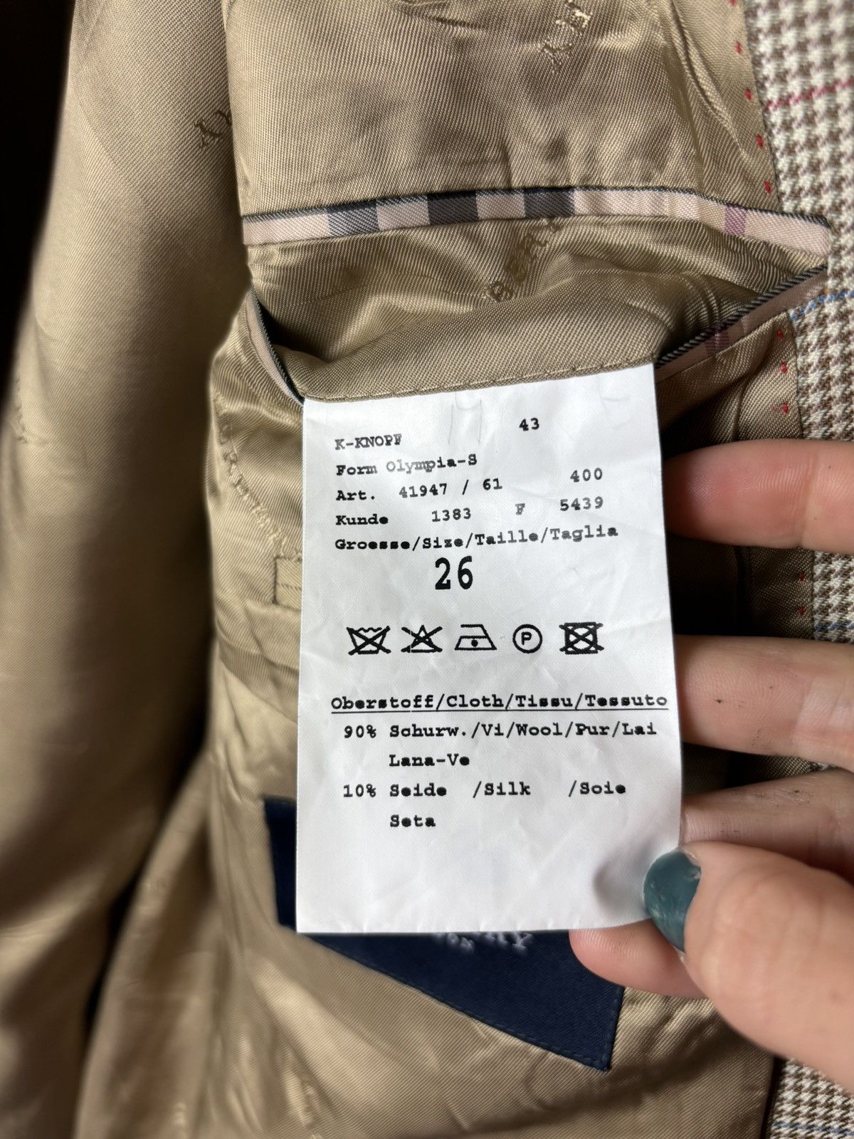 Burberry × Vintage Blazer jacket Burberry veste L size Size 42L - 4 Thumbnail