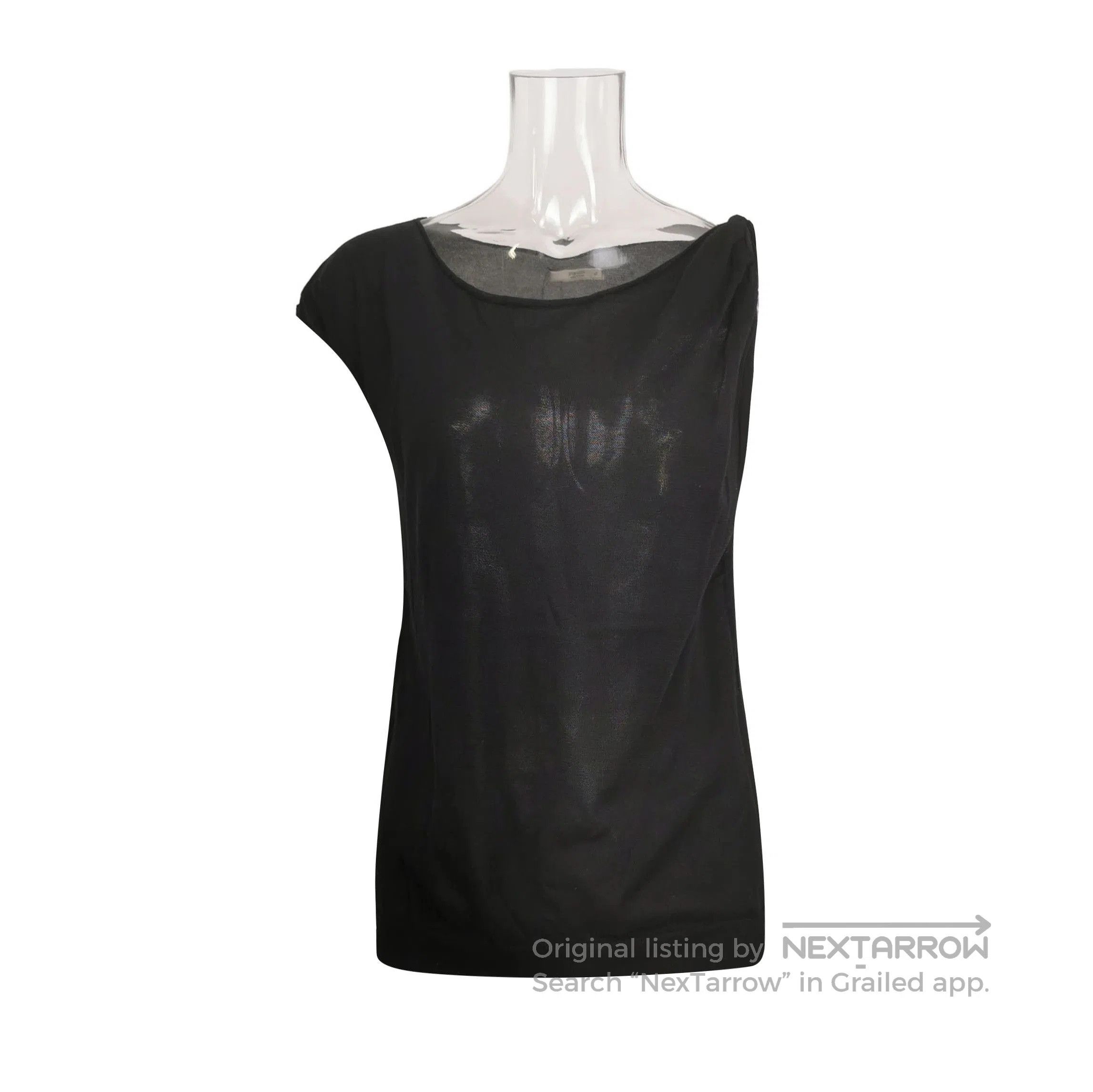 Prada Prada Black Cotton Knit Top for Women . Size L / US 10 / IT 46 - 1 Thumbnail