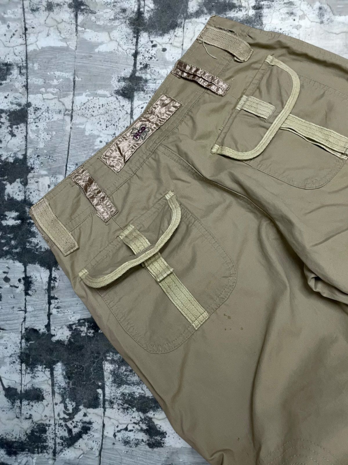 GOA Vintage 1990s Japan Designer HCO1922 Parachute Cargo Pant Size US 27 - 16 Thumbnail