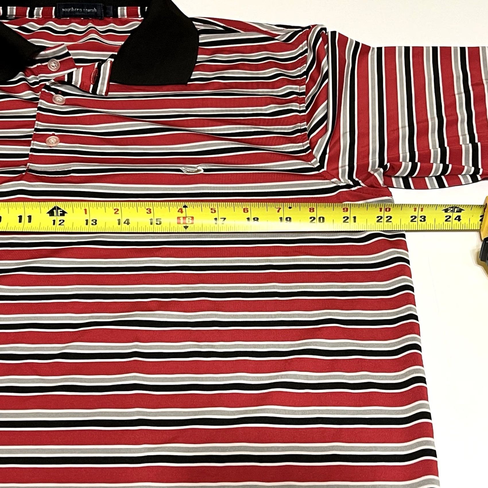 Vintage Southern Marsh Polo Shirt Men's M Stripe Short Sleeve Duck Logo Golf Polo Shirt Size US M / EU 48-50 / 2 - 6 Thumbnail