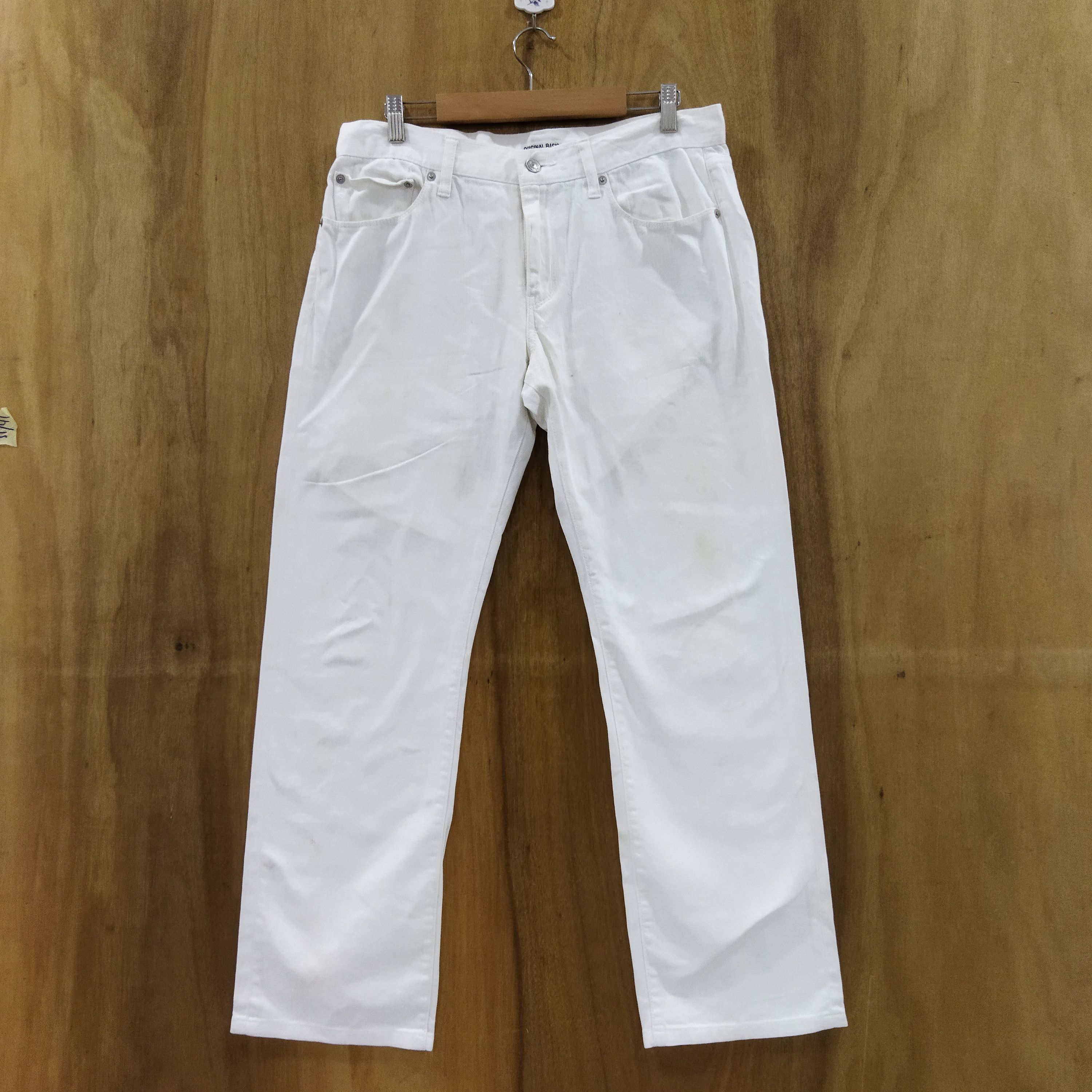 Japanese Brand × Uniqlo UNIQLO FADED WHITE YELLOW JEANS PANTS Size US 32 / EU 48 - 1 Thumbnail