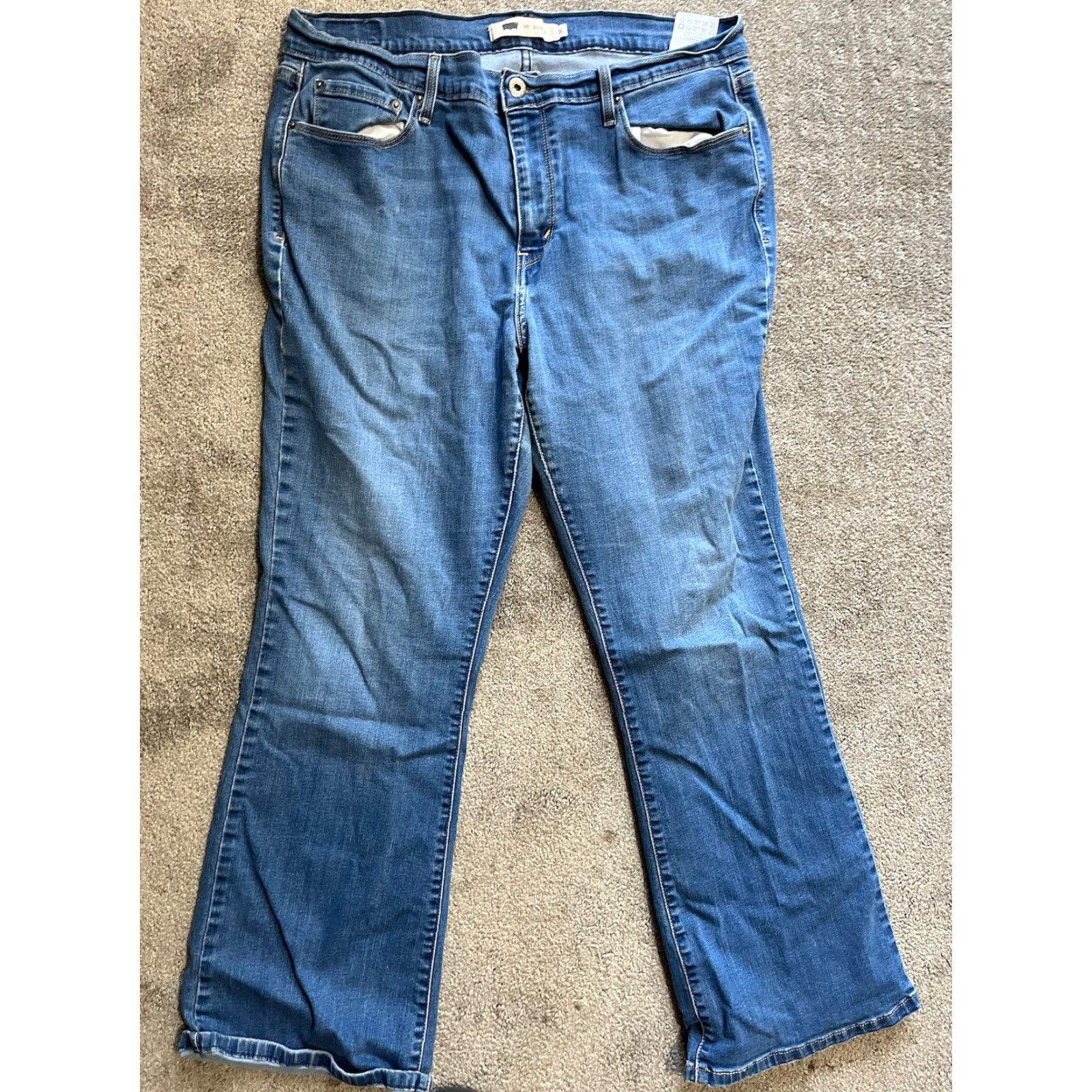 Levi's Levi's 515 Boot Cut Jeans Size 16 Women Medium Wash Cotton Blend 90s Casual Pockets EUC 33x30 Size 38" / US 16 / IT 52 - 3 Thumbnail