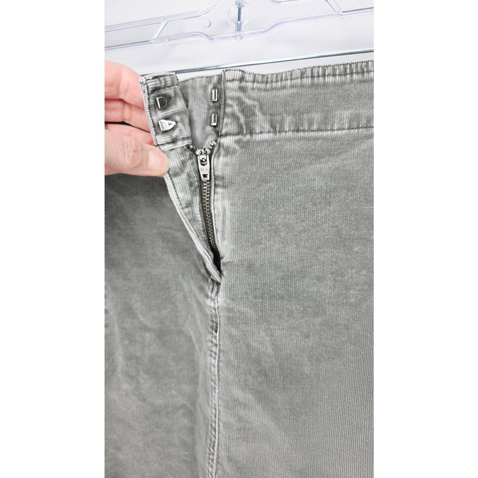 Other J Jill Gray Corduroy Utility Cargo Skirt Size 14 Gorpcore Size 37" - 6 Thumbnail