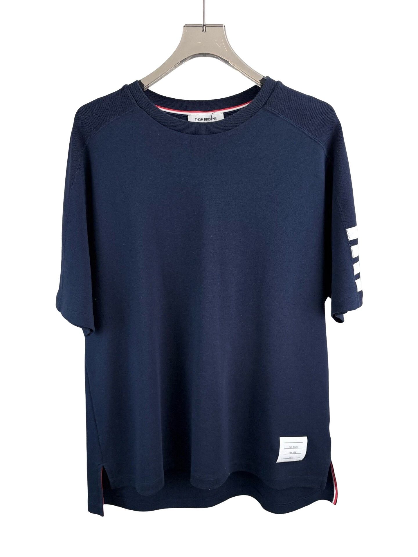 Thom Browne Thom Browne Navy 4-Bar Short Sleeve T-Shirt 5 Size US XXL / EU 58 / 5 - 1 Thumbnail