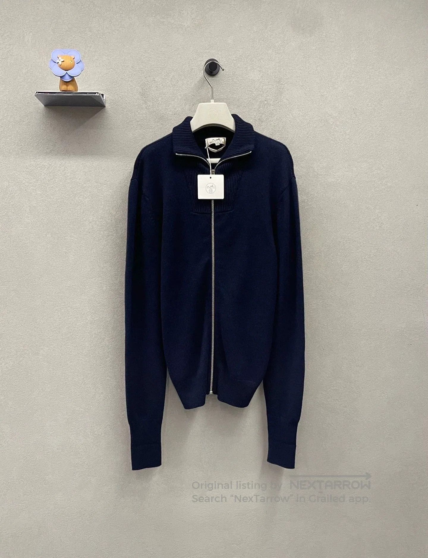 Hermes navy blue knitted jacket by hermes. Size US M / EU 48-50 / 2 - 1 Thumbnail
