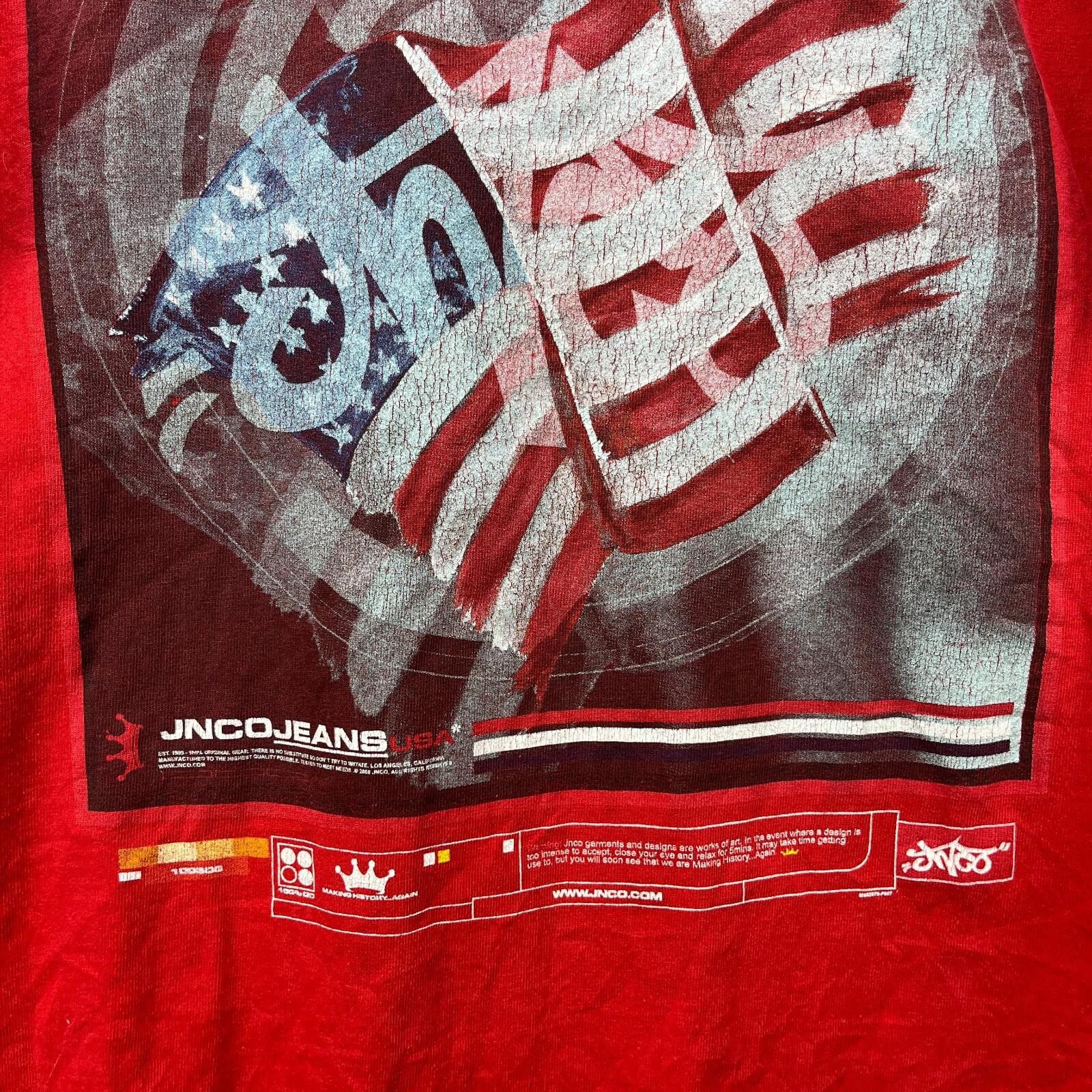 JNCO Vintage Y2K JNCO USA Flag T-Shirt Large Baggy Skater Size US L / EU 52-54 / 3 - 5 Thumbnail